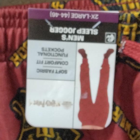 New With Tags Harry Potter Men's Sleep Jogger Pants With Pockets - Picture 6 of 16